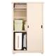 Outdoor balcony storage cabinet waterproof sun protection outdoor iron cabinet household large capacity debris storage cabinet