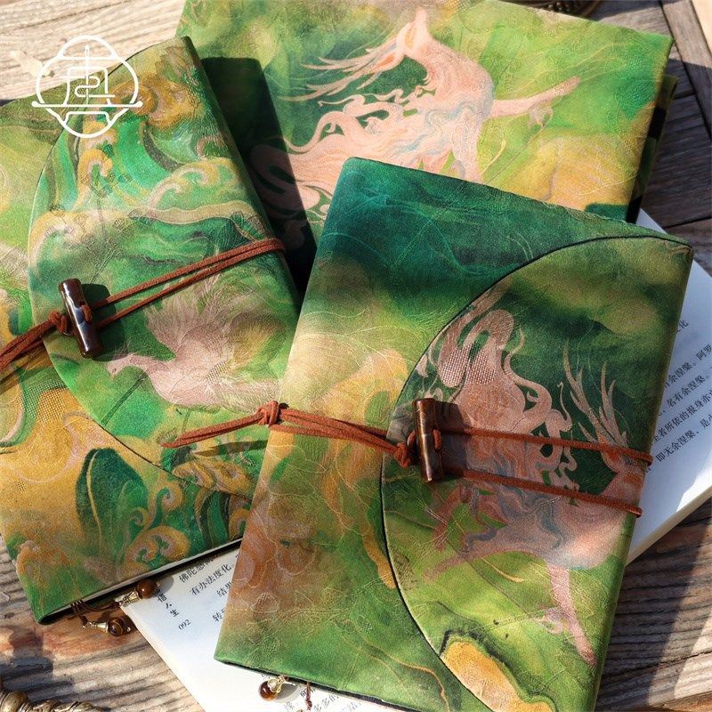 真我 春绿神韵香云纱 非遗桑蚕丝手账本布书衣日记本笔记本a5a6,淘宝优惠券,粉丝福利购,淘宝优惠卷