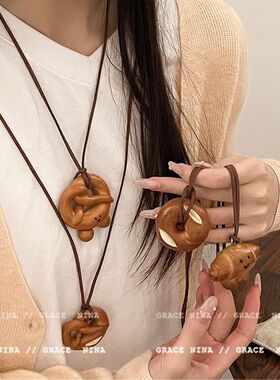 系创意女生面包miu包包汽车秋冬