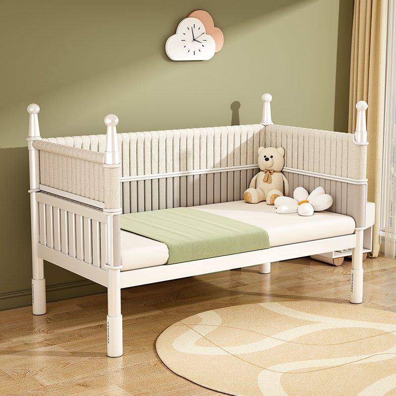 铁艺儿童拼接床高低可调婴儿床大人C可睡定制升降单人床加宽大床,淘宝优惠券,粉丝福利购,淘宝优惠卷