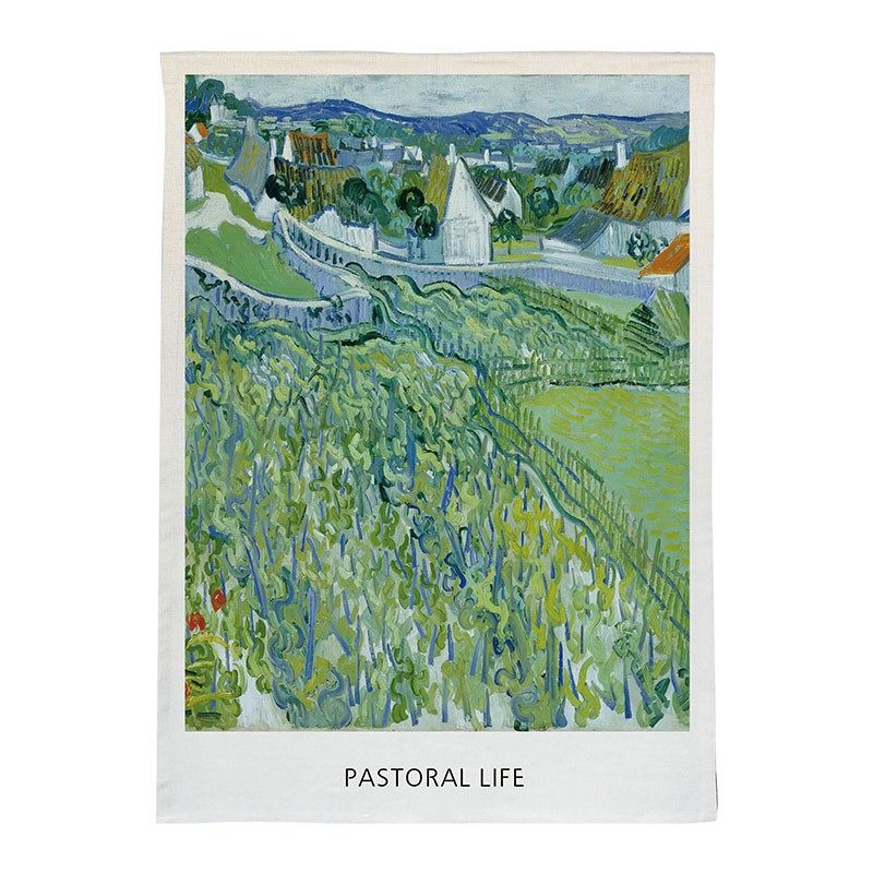 文艺油画防c晒帘防晒罩遮阳布加厚洗衣机柜子帘粘贴式简易帘定制,淘宝优惠券,粉丝福利购,淘宝优惠卷