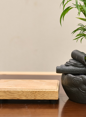 新中式陶瓷流水喷l泉摆件创意办公室客厅桌面装饰茶室招财循环水