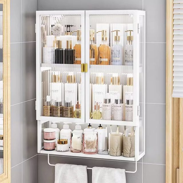 Bathroom small wall cabinet without punching sink storage cabinet wash basin wall storage rack bathroom waterproof storage cabinet