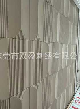 定制跨境酒店工程床头硬包灯光精雕工艺背景墙#D浮雕背景墙艺术