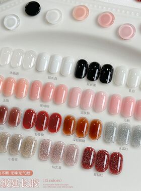 多胶合一软管延长胶2026新款15色延长胶系列美甲店用延长胶
