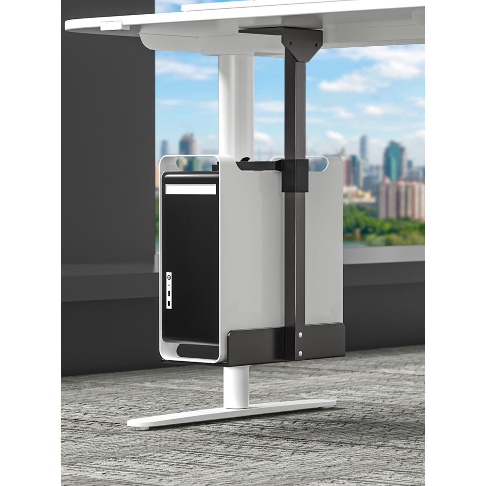 Table bottom hanging host bracket computer suspended rack office desktop host box hanging rack tray metal bracket