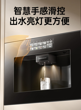 新体验嵌入式直饮机餐边柜饮水机家用净水器熟水富氢水冷热净饮机