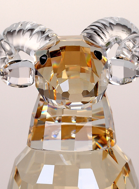 水晶摆件羊十二生肖卡通动物生日礼物创意现代简约轻奢装饰品