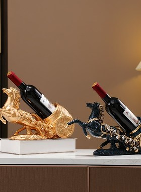 马红酒架摆件轻奢酒柜装饰品新房子乔迁新居礼品礼物布置用品