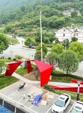 户外大型玻璃钢廊架GFRP凉亭景观工程廊坊广场公园遮阳亭装饰长廊