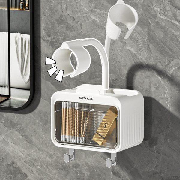 吸盘吹风机支架置物架卫生间壁挂风筒放置架懒人挂架免打孔收纳架,淘宝优惠券,粉丝福利购,淘宝优惠卷