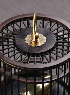 新中式小鸟笼摆件样板房间客厅书房桌面办公室复古典软装饰工艺品