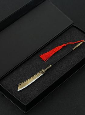 新三国演义影视周边颜良大刀22CM全金属工艺品摆件模型