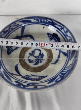 民俗老物件古董怀旧收藏农村老旧托 托盘送菜盘子鱼碗筷子笼道具