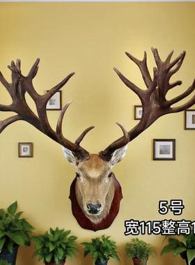 厂家直销壁挂鹿头招财墙壁装饰商务送礼玄关客厅背景墙壁炉装饰