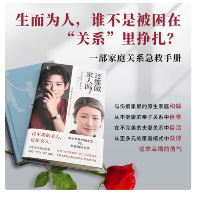 还能做家人吗？ 赠透卡 [日]内田也哉子、中野信子 著 观点犀利、金句频出、干货满满 无数条经营婚姻生活的智慧锦囊 - 图0