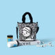 2025 new cartoon graffiti slanted canvas bag out