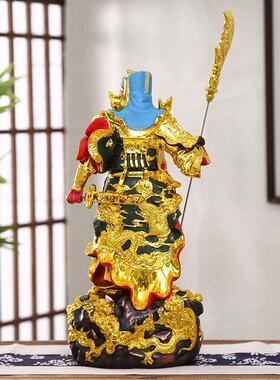 16寸关公神像九龙关公佛像 19寸关二爷12寸关圣帝君树脂武财神