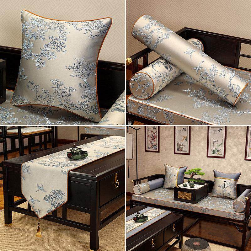 新中式扶手枕客厅沙发长条枕靠垫床头靠枕办公室椅护腰夹腿糖果枕,淘宝优惠券,粉丝福利购,淘宝优惠卷