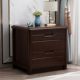 Walnut full solid wood bedside table household bedroom storage cabinet small apartment Chinese modern simple bedside cabinet