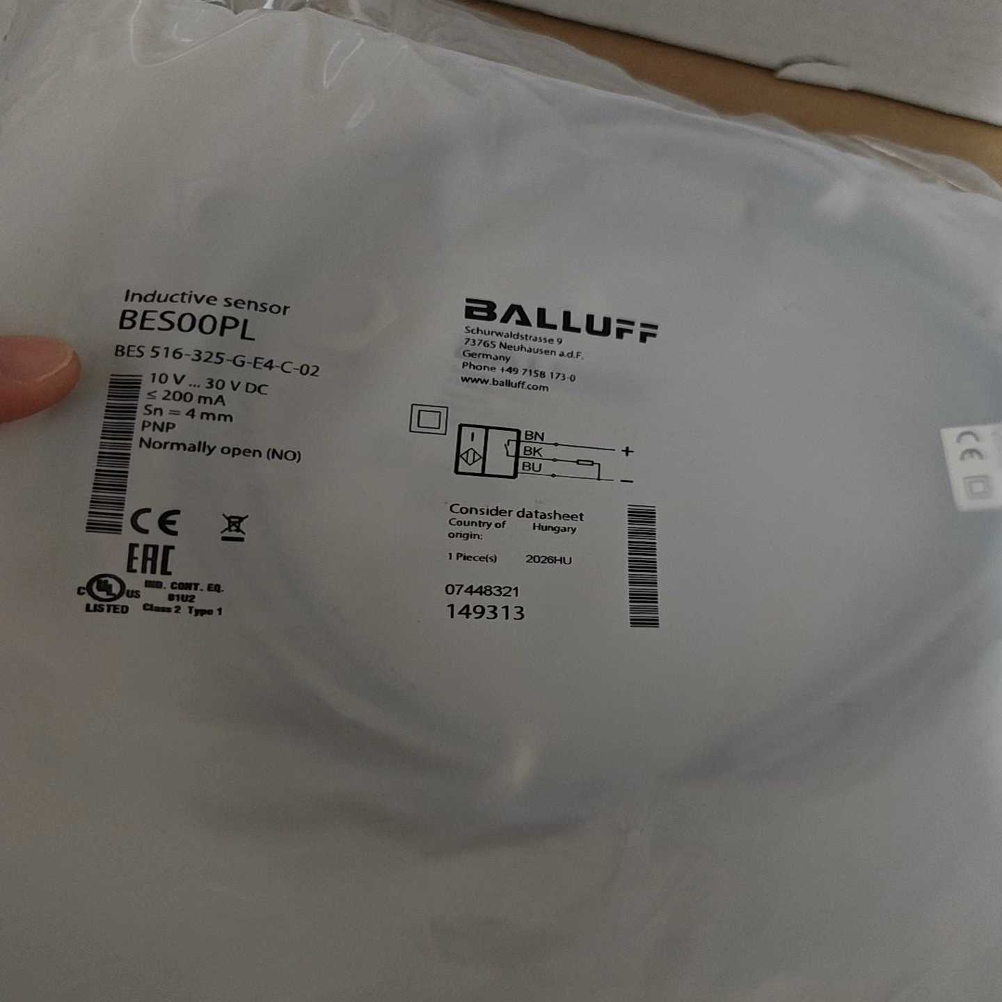 BALLUFF巴鲁夫BES00PL电感式接近开关BE~询价 - 图2