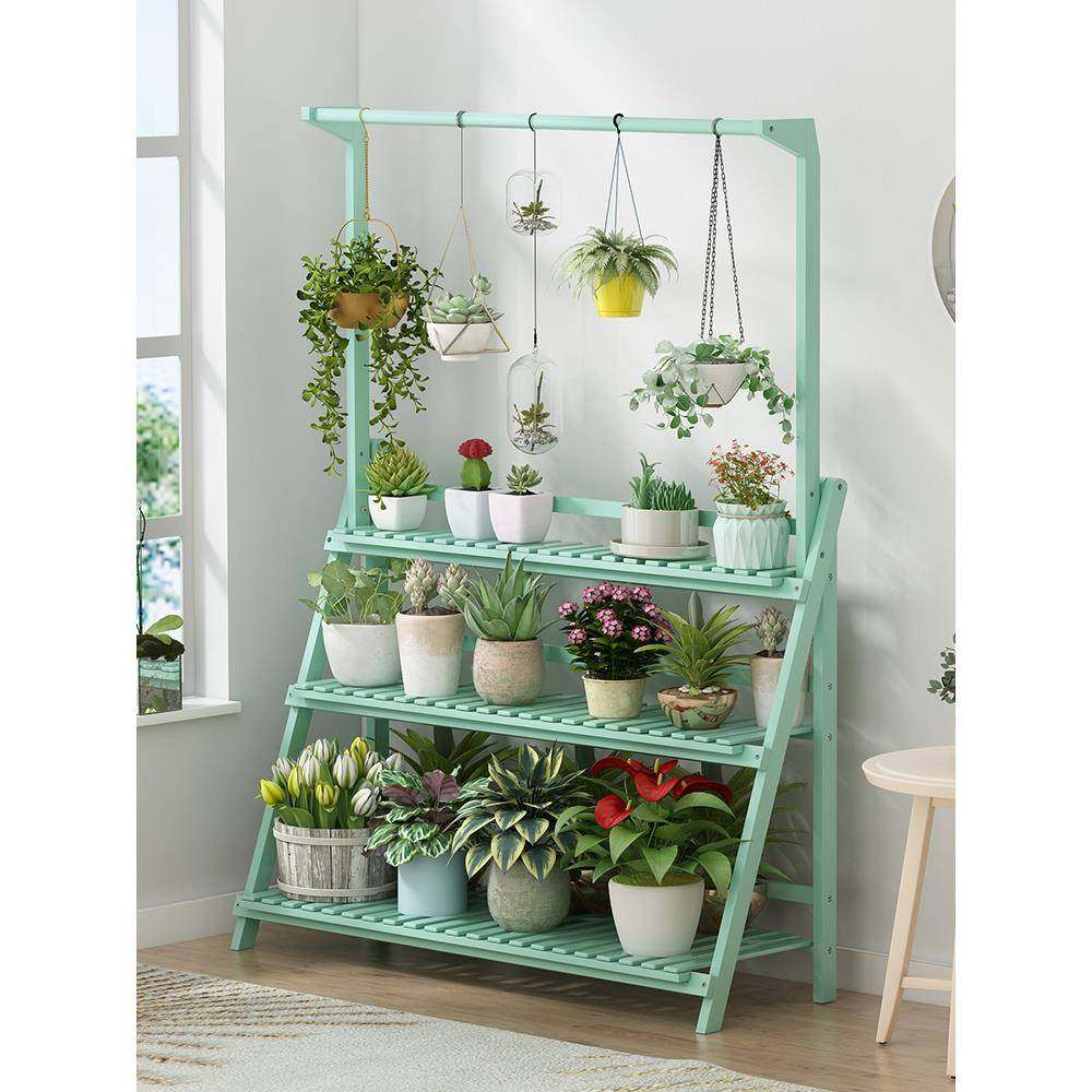 折叠花IWZ架子室内装物饰木质多层花架落客厅实地式多肉花盆阳台,淘宝优惠券,粉丝福利购,淘宝优惠卷