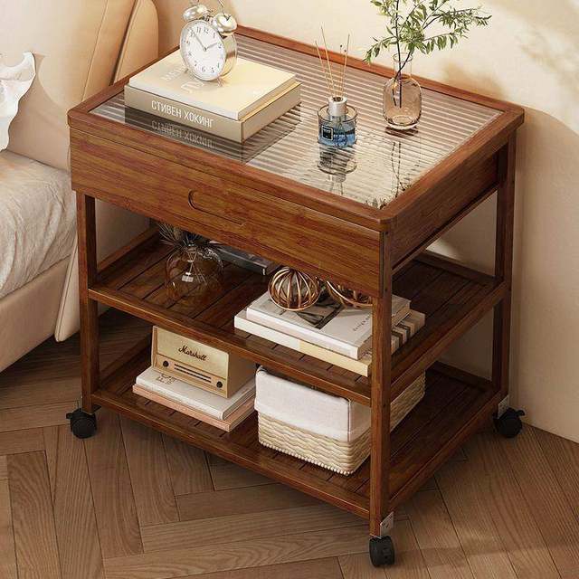 Bedside table simple modern small household storage cabinet storage cabinet storage rack bedroom simple storage rental house