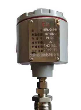 铠装热电阻WZP-240-B耐腐隔爆型PT100温度传感器工业热电偶数显