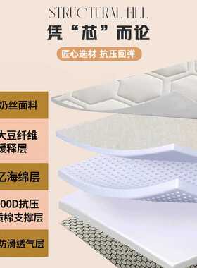 记忆棉床垫软垫家用卧室加厚垫被褥子租房专用学生宿舍单人