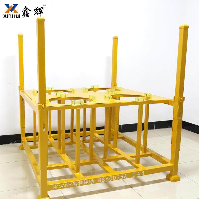 Manufacturer workshop warehouse folding reducer material rack reducer box heavy-duty BQU storage turnover stacking material rack