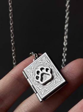 个性照片相盒项链复古创意情侣