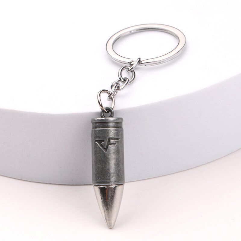 绝地求生钥匙扣现货复古绝地求生子弹模型合金98金属钥匙扣挂件汽车电动车钥匙扣