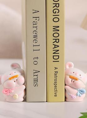 可爱创意大象书挡摆件书房玄关客厅家居酒柜电视柜书立桌面装饰品