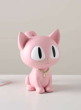 卡通可爱小猫咪存钱罐小朋友男女儿D童只进不出储蓄罐可取装饰礼