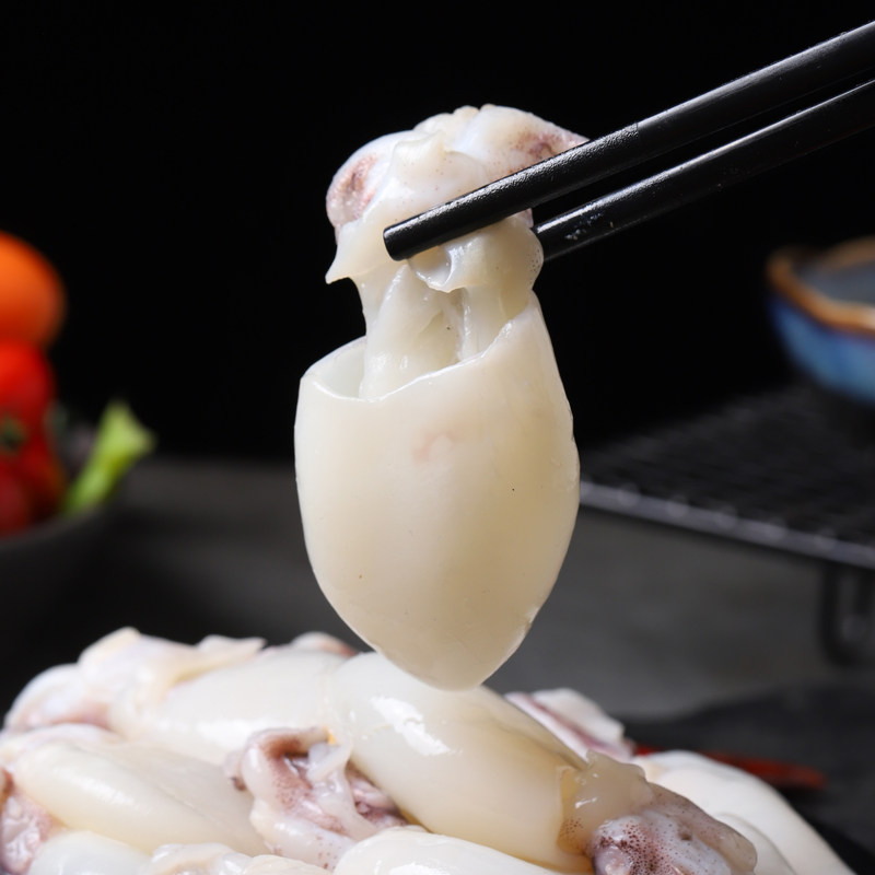 墨鱼仔生鲜新鲜冷冻商用冰鲜小墨鱼仔大号海鲜水产乌贼鱿鱼捞汁,淘宝优惠券,粉丝福利购,淘宝优惠卷