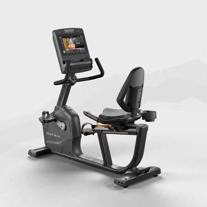 Exercise bike R-ES-TOUCH-02 luxury household horizontal spontaneous electromagnetic control fitness spinning bike