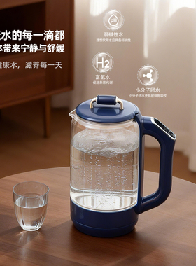 【天猫】HYUNDAI富氢弱碱养生壶家用多功能花茶壶保温电热烧水壶