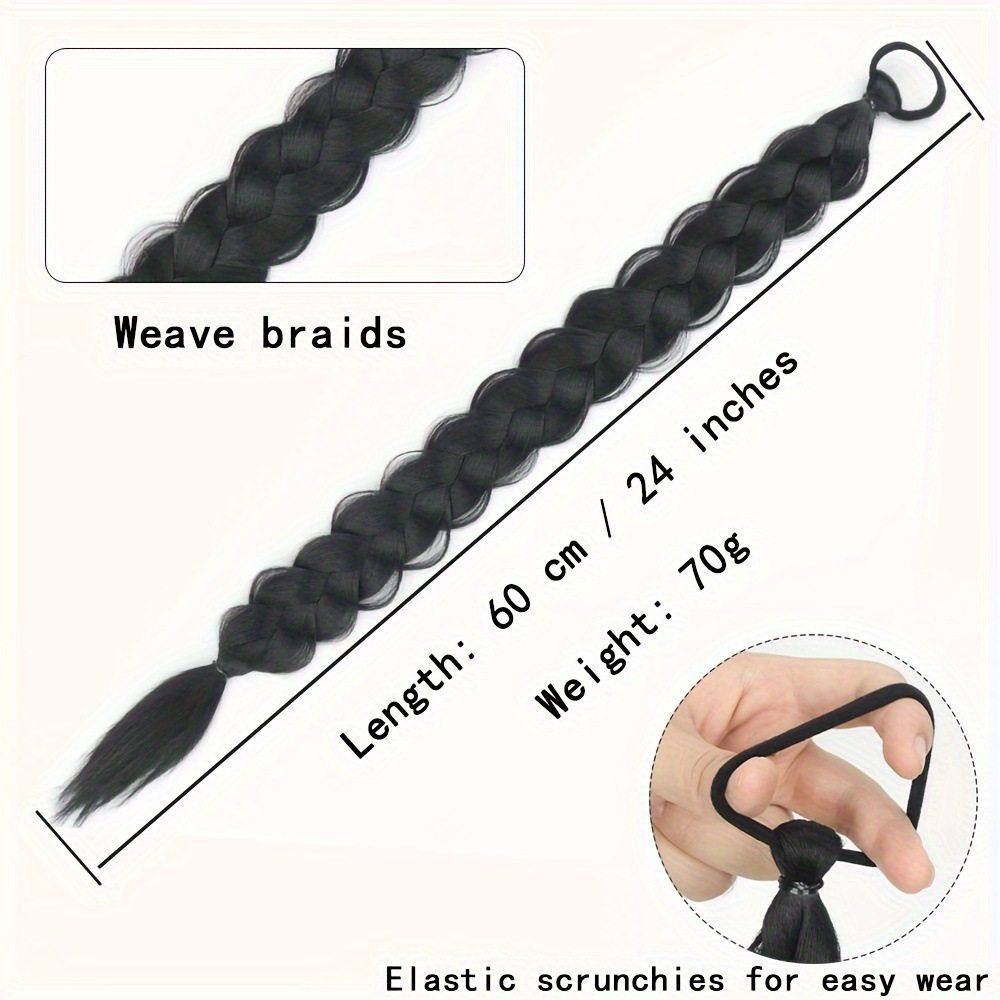 麻花辫子马尾化纤长款麻花辫发圈假发辫子马尾假发欧美款鱼骨辫,淘宝优惠券,粉丝福利购,淘宝优惠卷