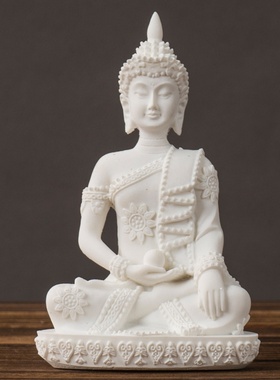 跨境东南亚佛像摆件跨境迷你禅意家居客厅玄关装饰树脂工艺装饰品
