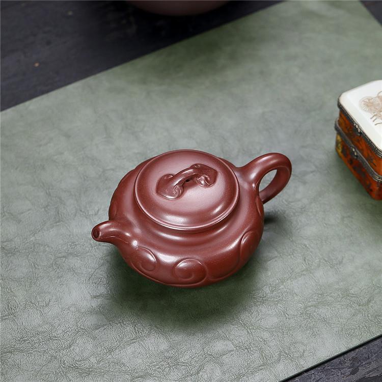 宜兴紫砂壶原如龙血IWN砂手工家用茶仿矿具意古紫砂壶 - 图1