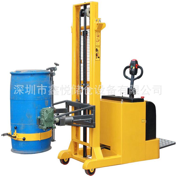 供应无前脚全电动油桶堆高车配重型电动油桶倒料装卸升高车 - 图1
