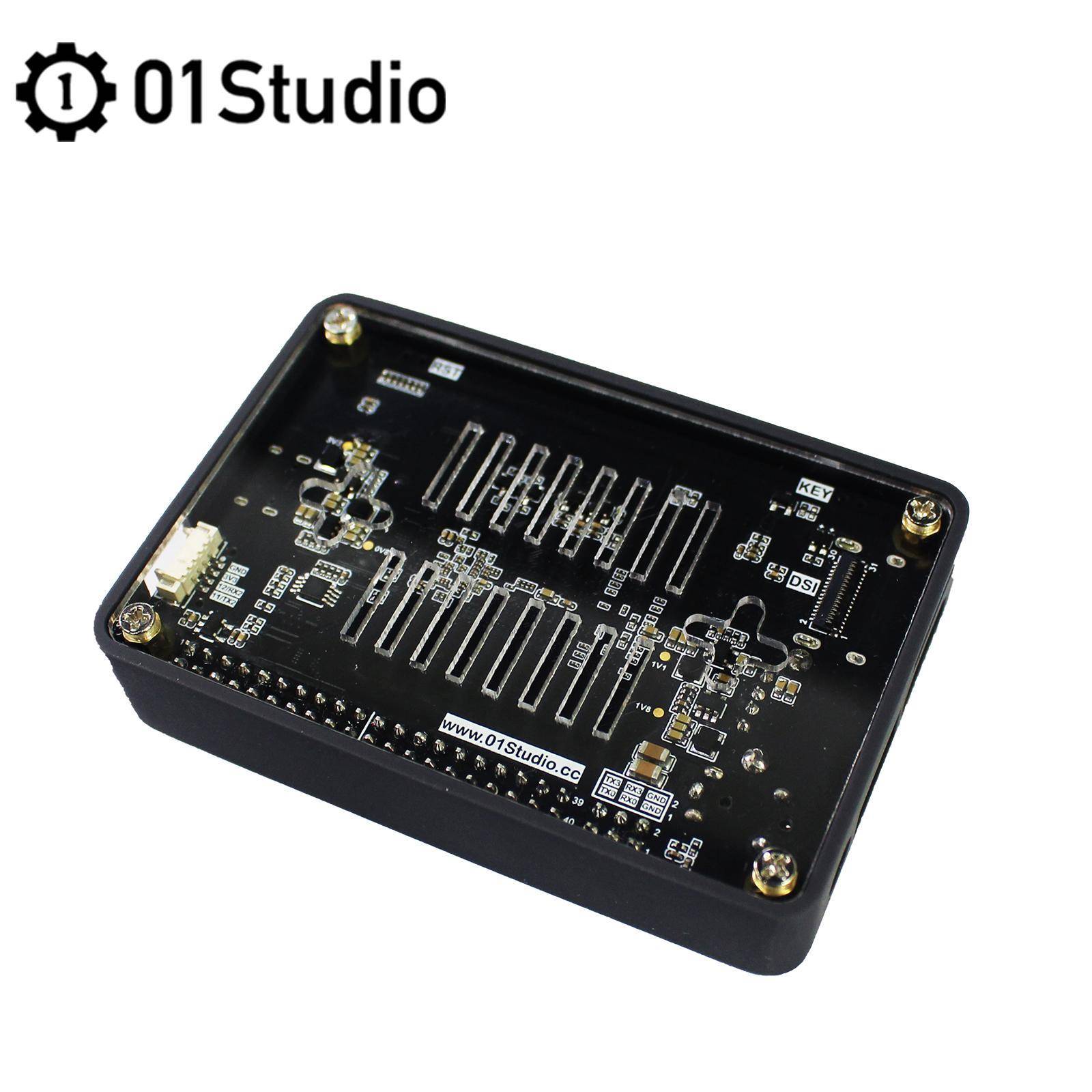 01科技 CanMV K230 AI开发板外壳 多用途可安装风扇和3.5寸显示屏 - 图0