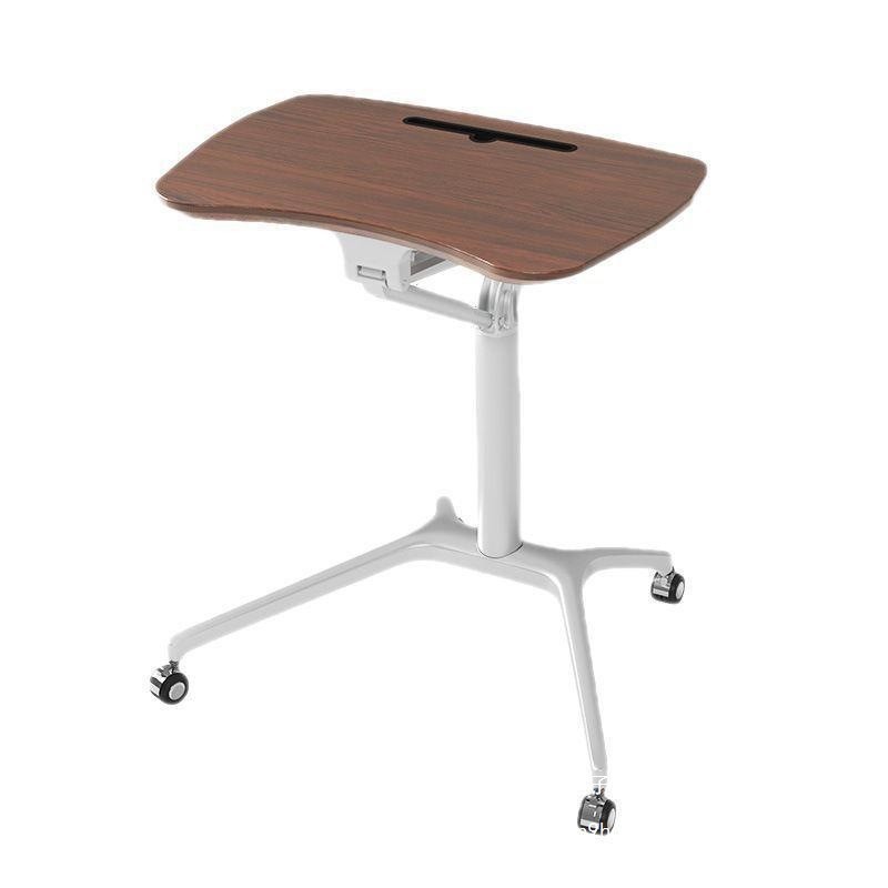 需定制气动升降桌可移动懒人办公桌站立简约式自动沙发床边电脑演 - 图3