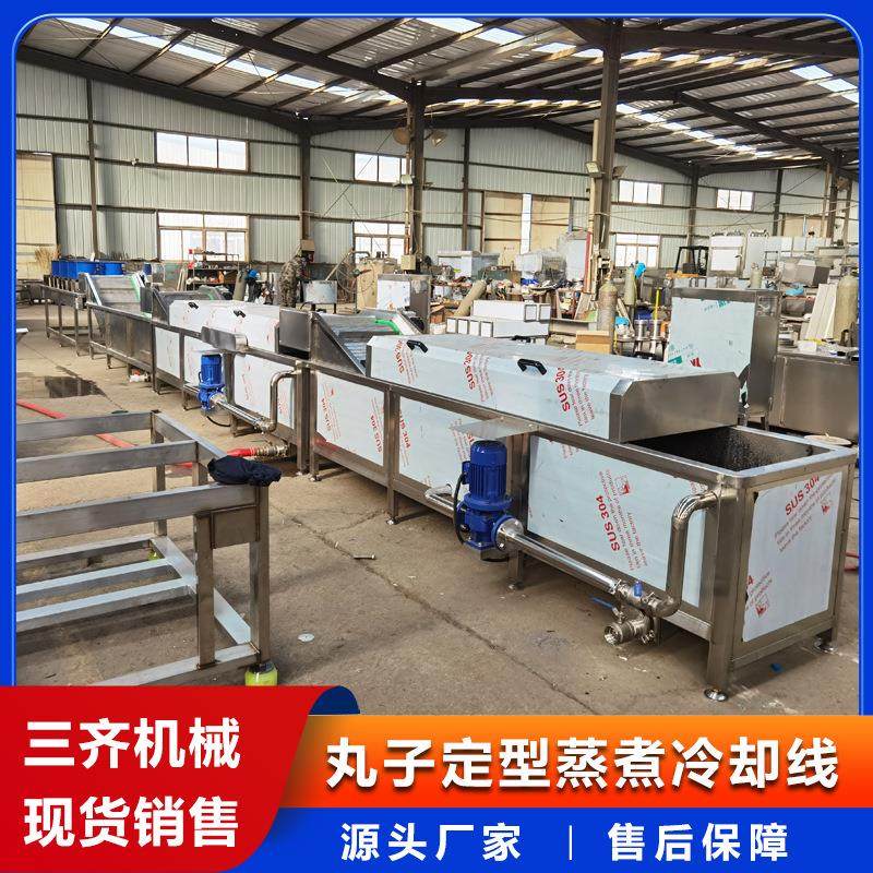 全自动肉丸成型机 全套肉丸子蒸煮生产线 连续式鱼丸加工流水线,淘宝优惠券,粉丝福利购,淘宝优惠卷