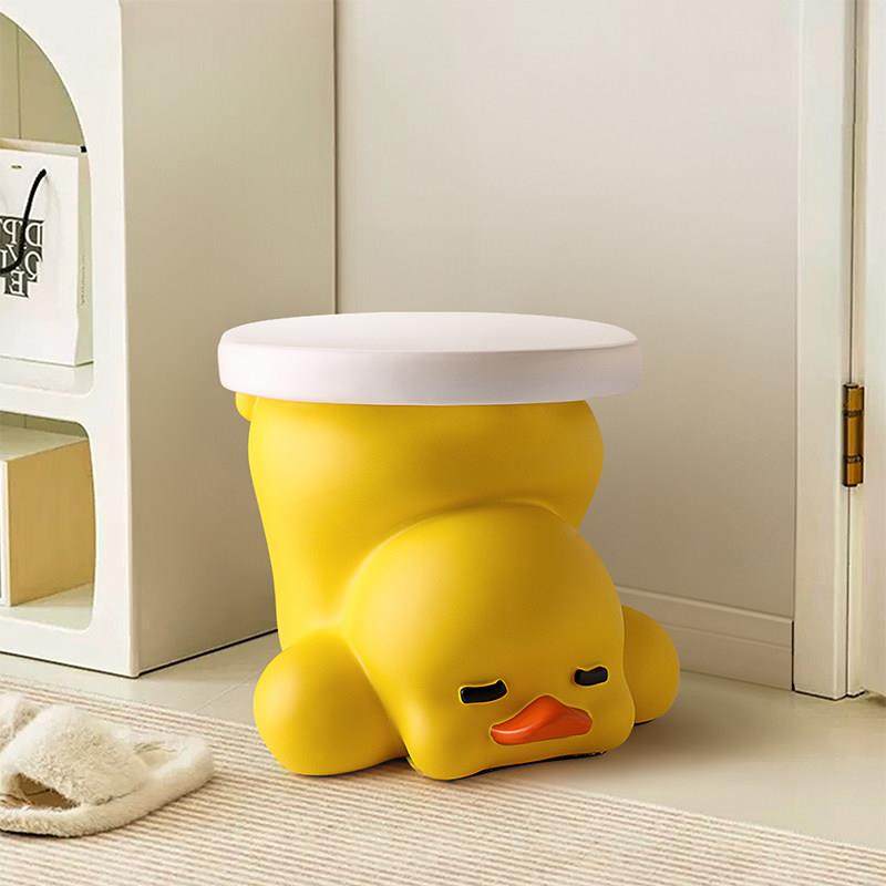可爱小黄鸭入户玄关客厅落地小茶几摆件儿童换鞋凳乔迁新居礼品,淘宝优惠券,粉丝福利购,淘宝优惠卷