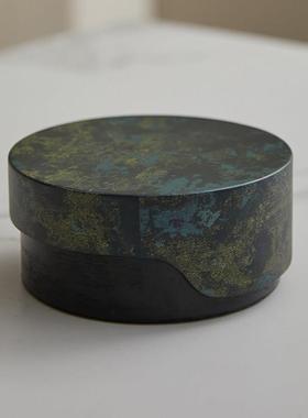 原木风自然系列木质装饰盒子摆件首饰收纳盒美容院衣帽间软装布置