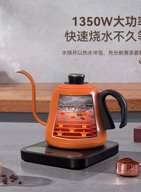 益武316L不锈钢恒温手冲咖啡壶