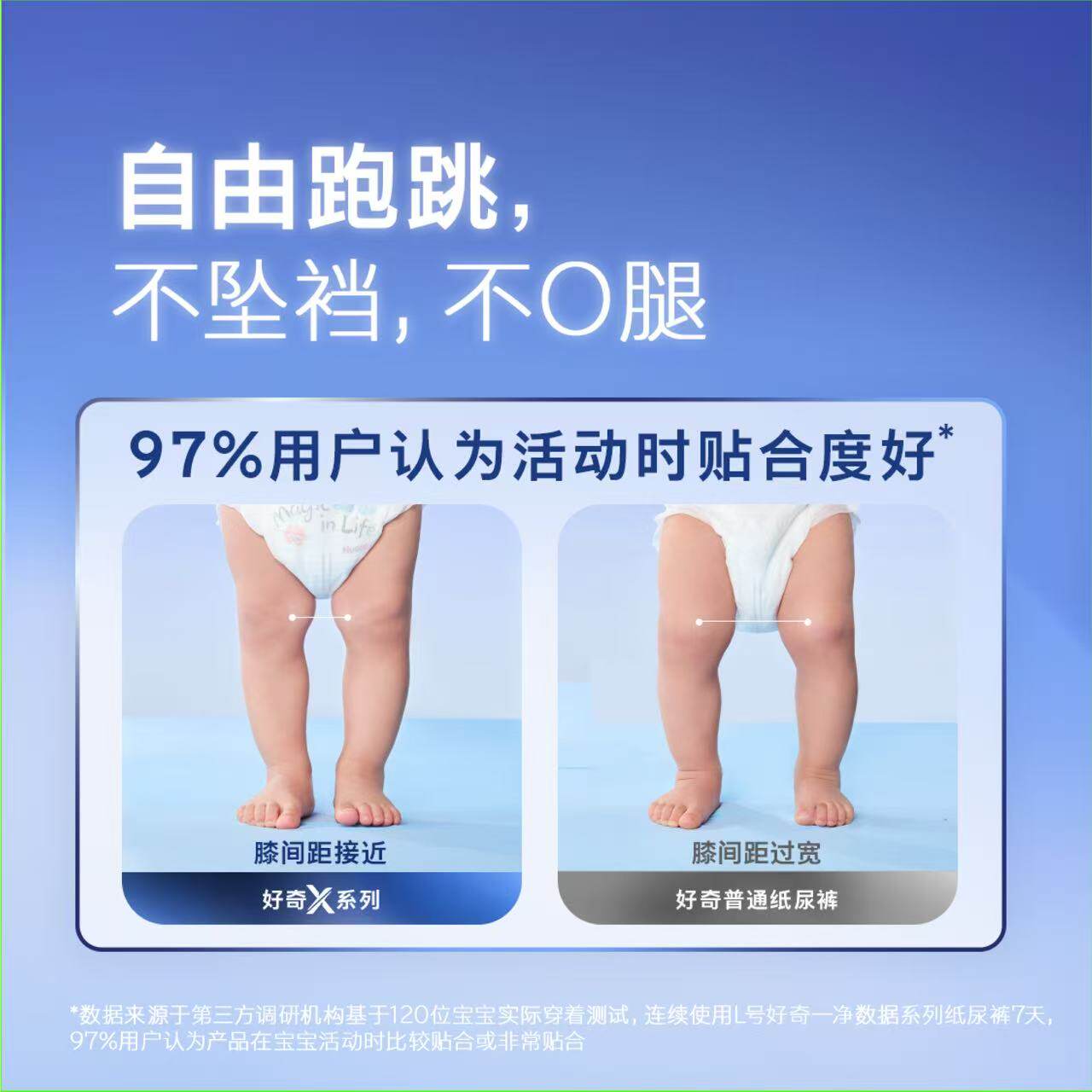 【首款隔菌0元试】好奇官方自营X系列一净到底纸尿裤mini装NB-XL