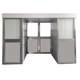 Fully automatic intelligent sliding door and cargo shower room manufacturer direct supply of dust-free workshop cargo passage stainless steel air shower room