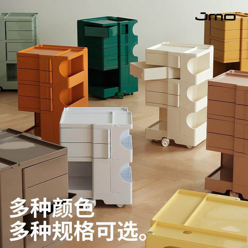 简摩北欧创意Boby小推车旋转收纳柜ins床头柜可移动大容量收纳柜,淘宝优惠券,粉丝福利购,淘宝优惠卷